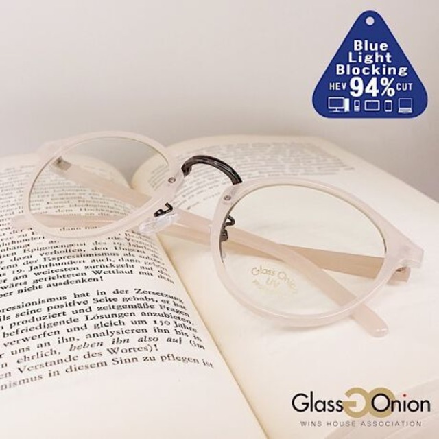 Glass Onion FASHION GLASSES 【ブルーライト カット 94％ PC ファッショングラス】GP0301 Blue
