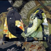 【bomber34】再構築リバーシブルボンバー Kimono×Military MIX BOMBER JACKET