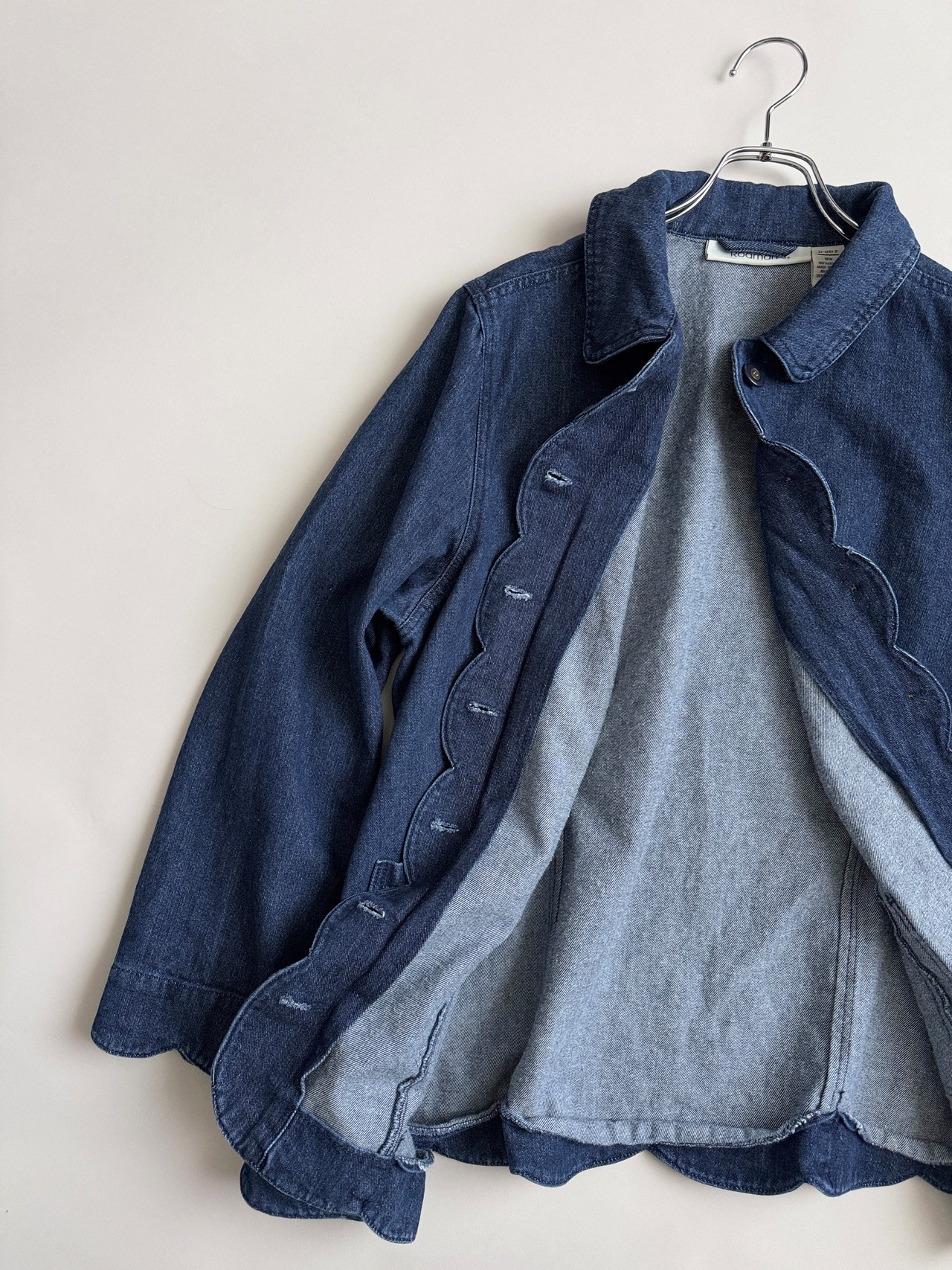 Scallop denim jacket - 3