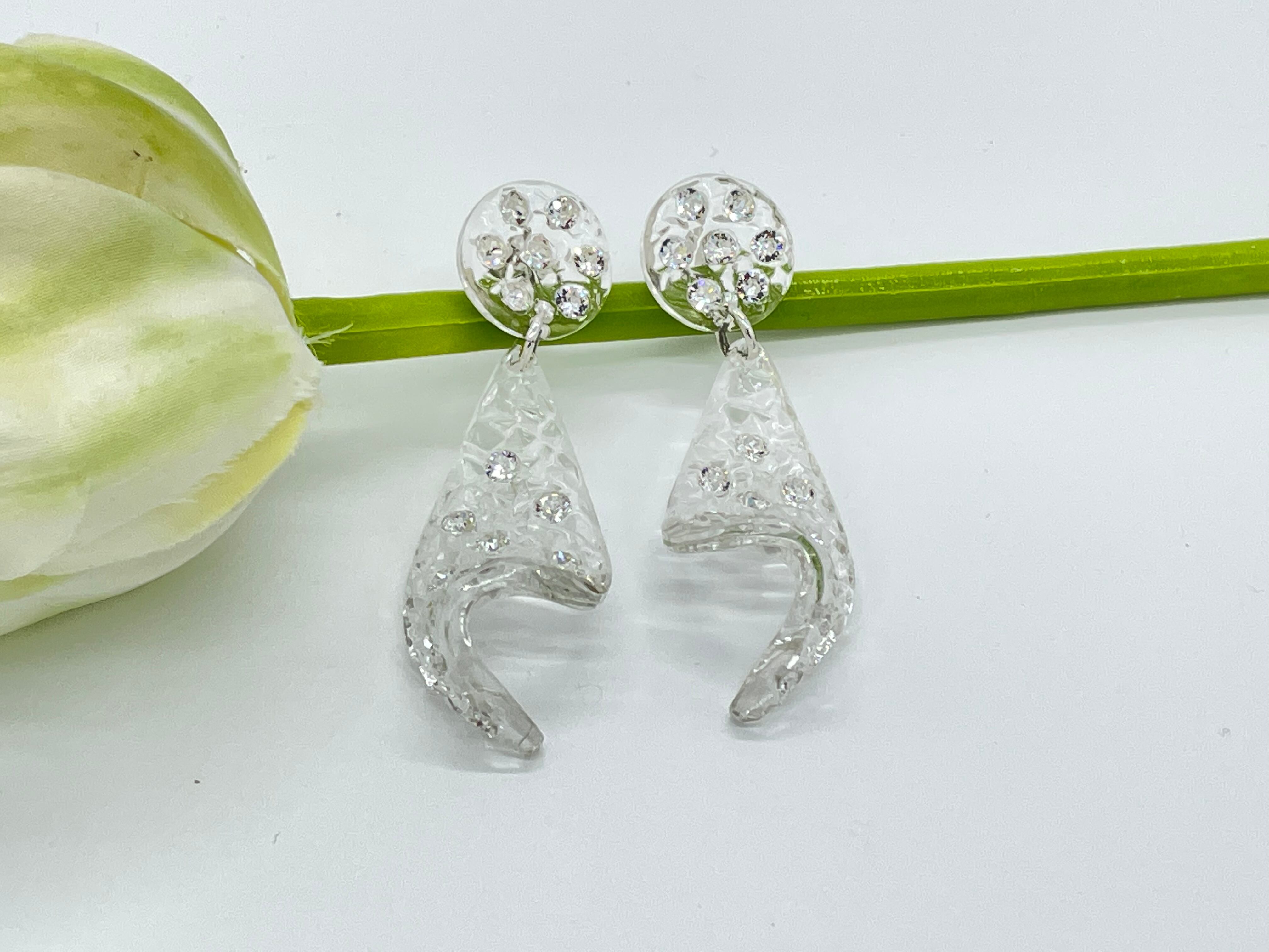 ピアス ネバダダブルM クリアダイヤ | harraca（アラカ）