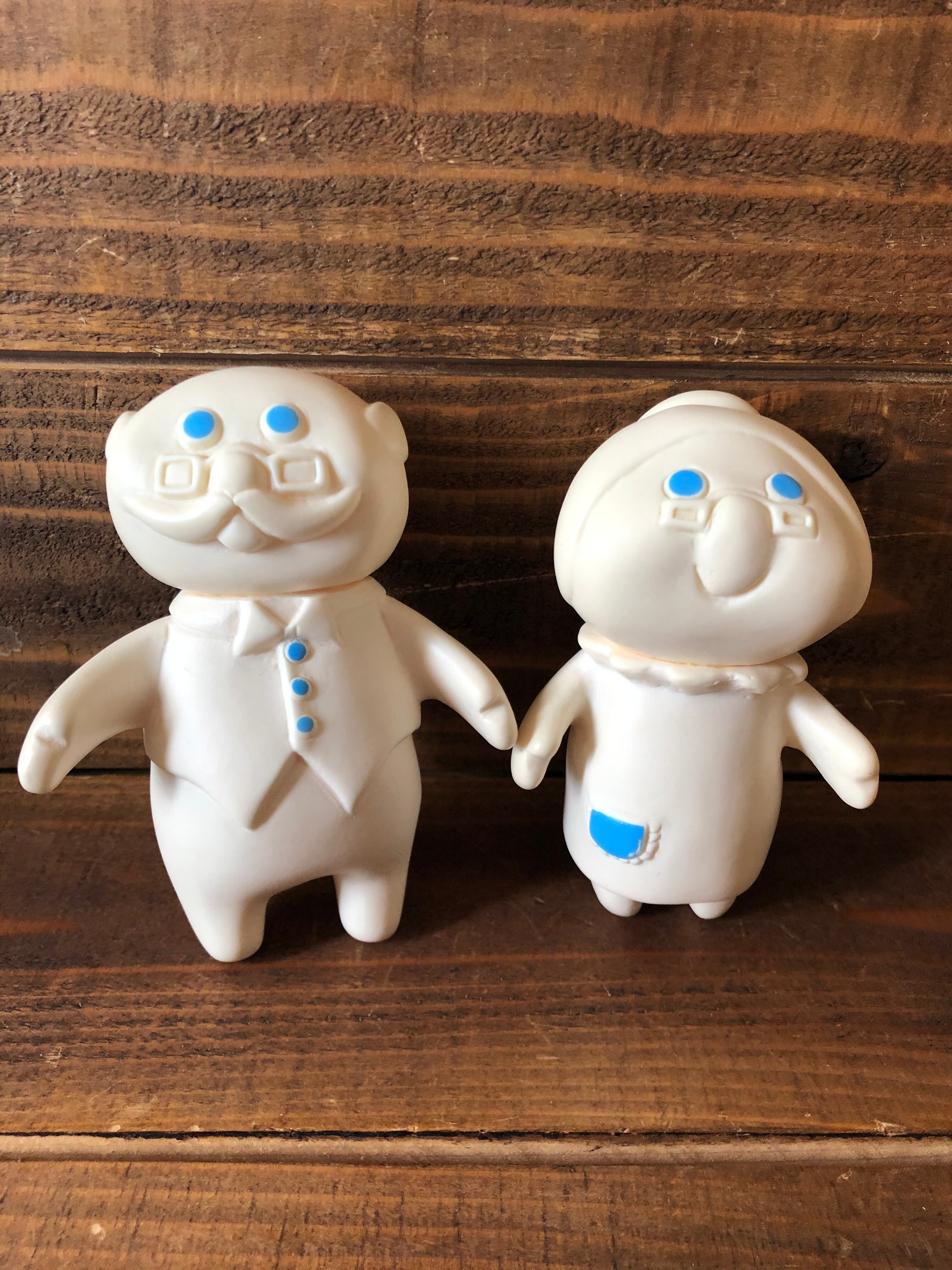 Pillsbury Doughboy Granpopper&Granmommer Doll Set/ピルズベリー ドゥボーイ ソフビドール2体セット  70's ビンテージ | MOTORROCK KUSTOMSHOP ”FU’Z KORNER” powered by BASE