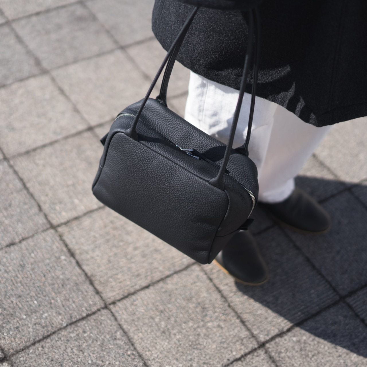 Cuboid Bag レザー ブラック