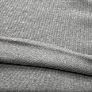 ★TC594◆3m◆綿100%テレコリブニット生地◆グレー