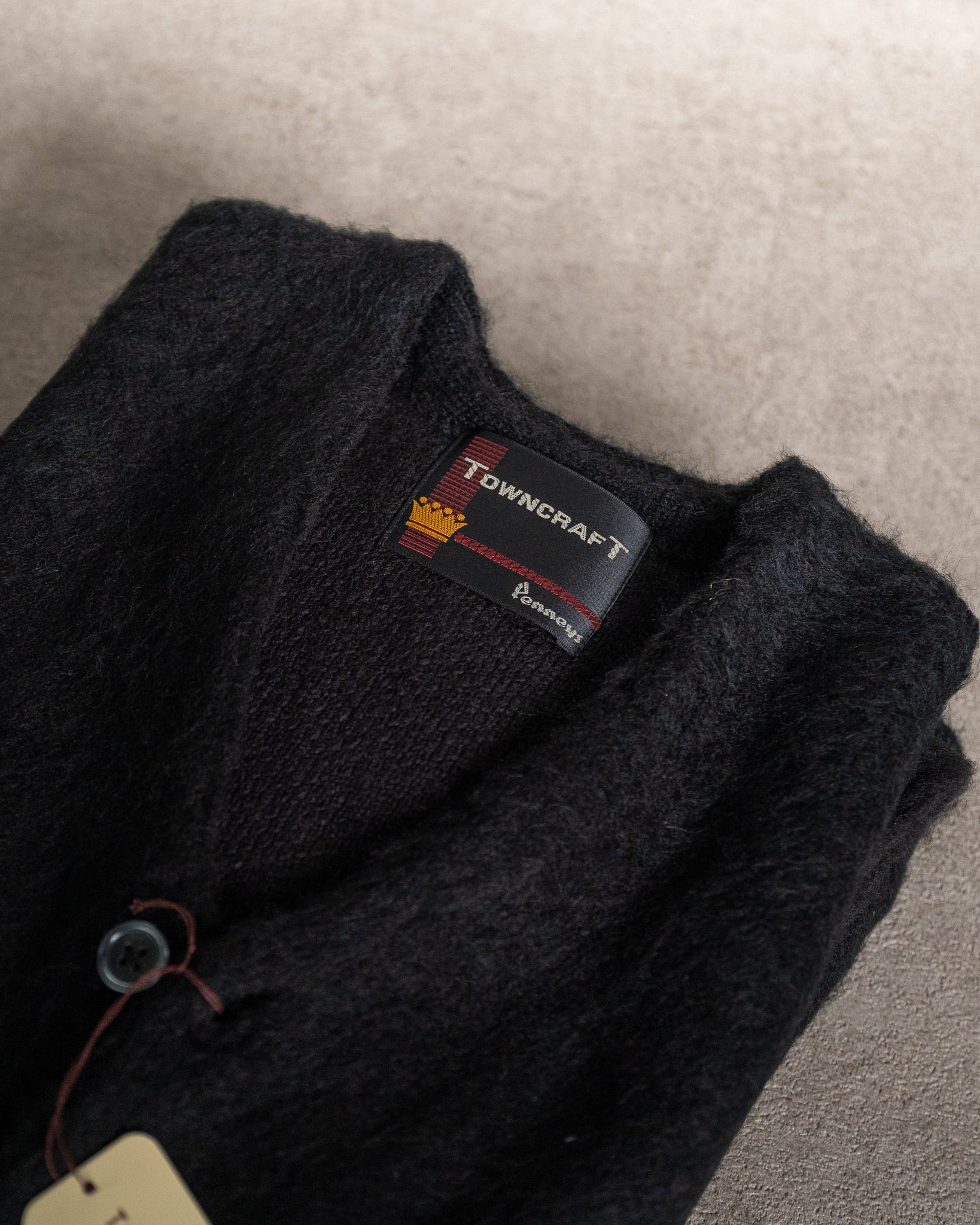 TOWN CRAFT】Solid Shaggy Cardigan 