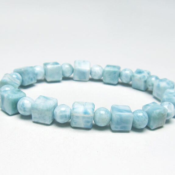 ラリマー ブレスレット 7mm 一点物 111-34430