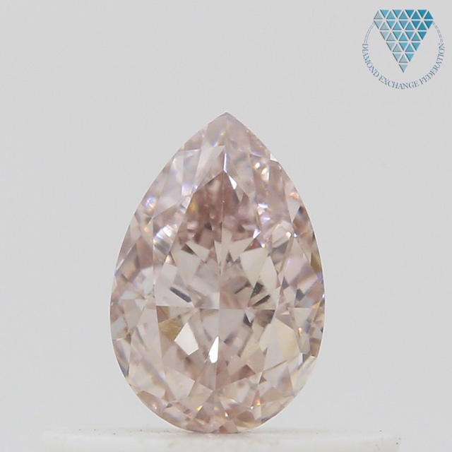 0.41 ct FANCY BROWNISH PINK VVS2 PEAR GIA 天然  ダイヤモンド ルース