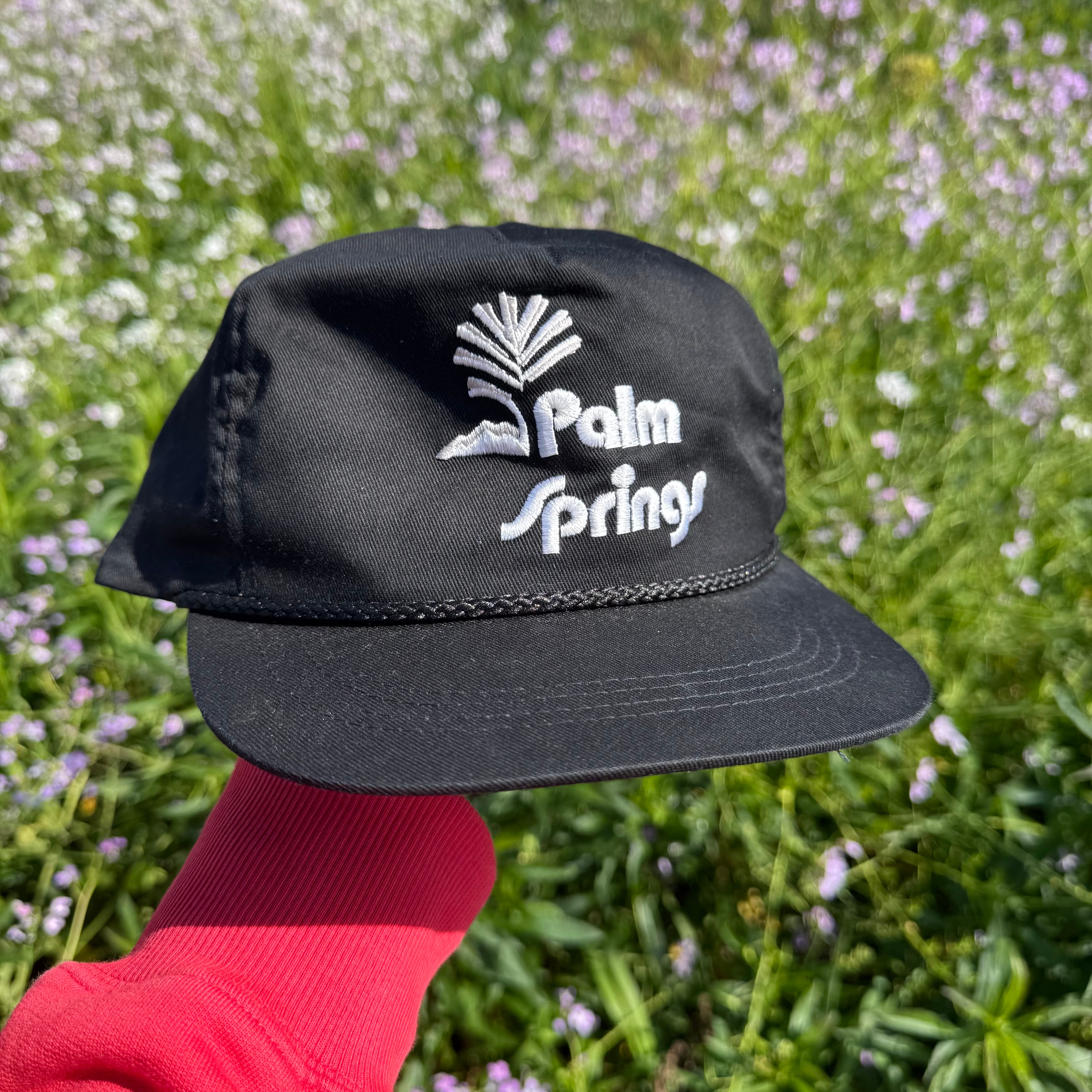 Palm Springs SOUVENIR ROPE CAP Black