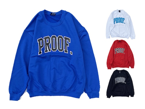 PROOF｜COLLEGE LOGO CREW SWEAT