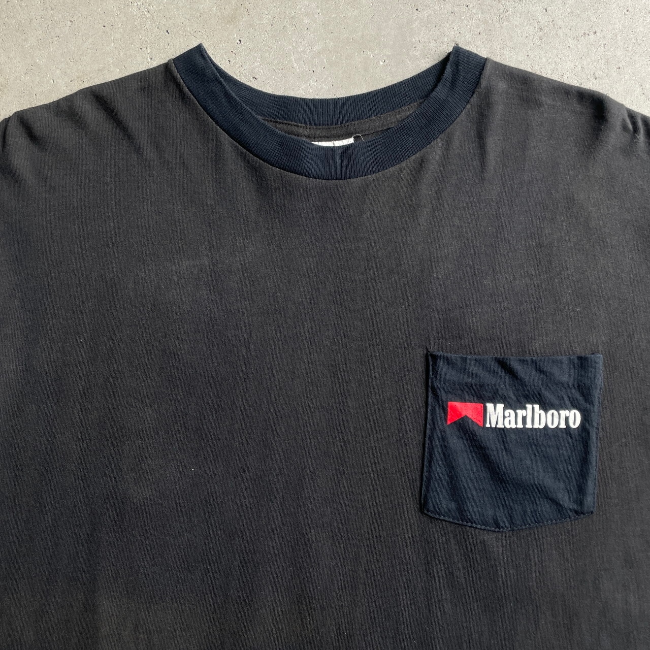 80年代 Marlboro マルボロ カウボーイ 企業ロゴ 胸ポケット バック 