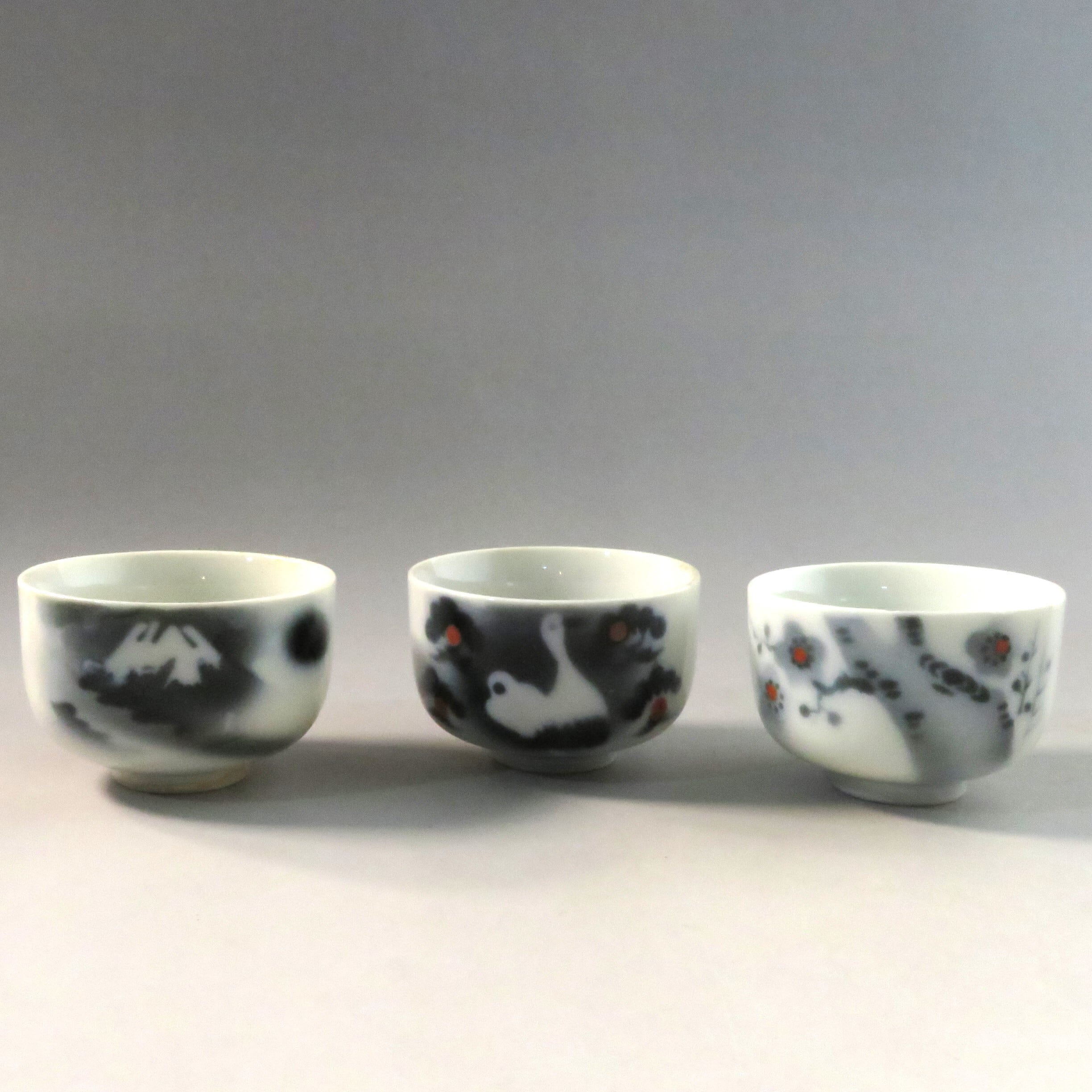 煎茶椀汲出茶碗茶杯ぐい呑み粉引煎茶道具骨董民藝アンティーク