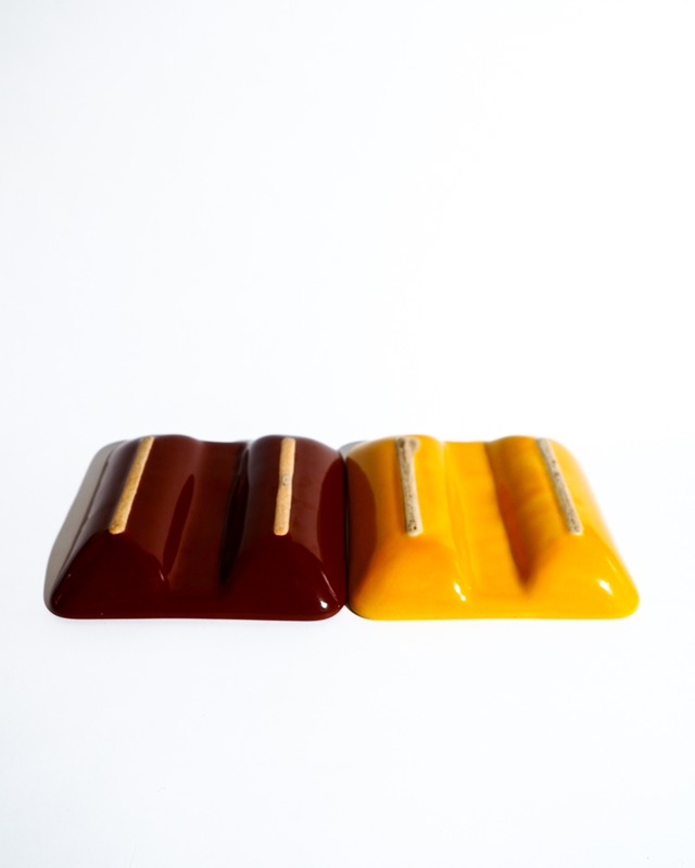 (Mustard)Ceramic Ashtray or Accessory Holder