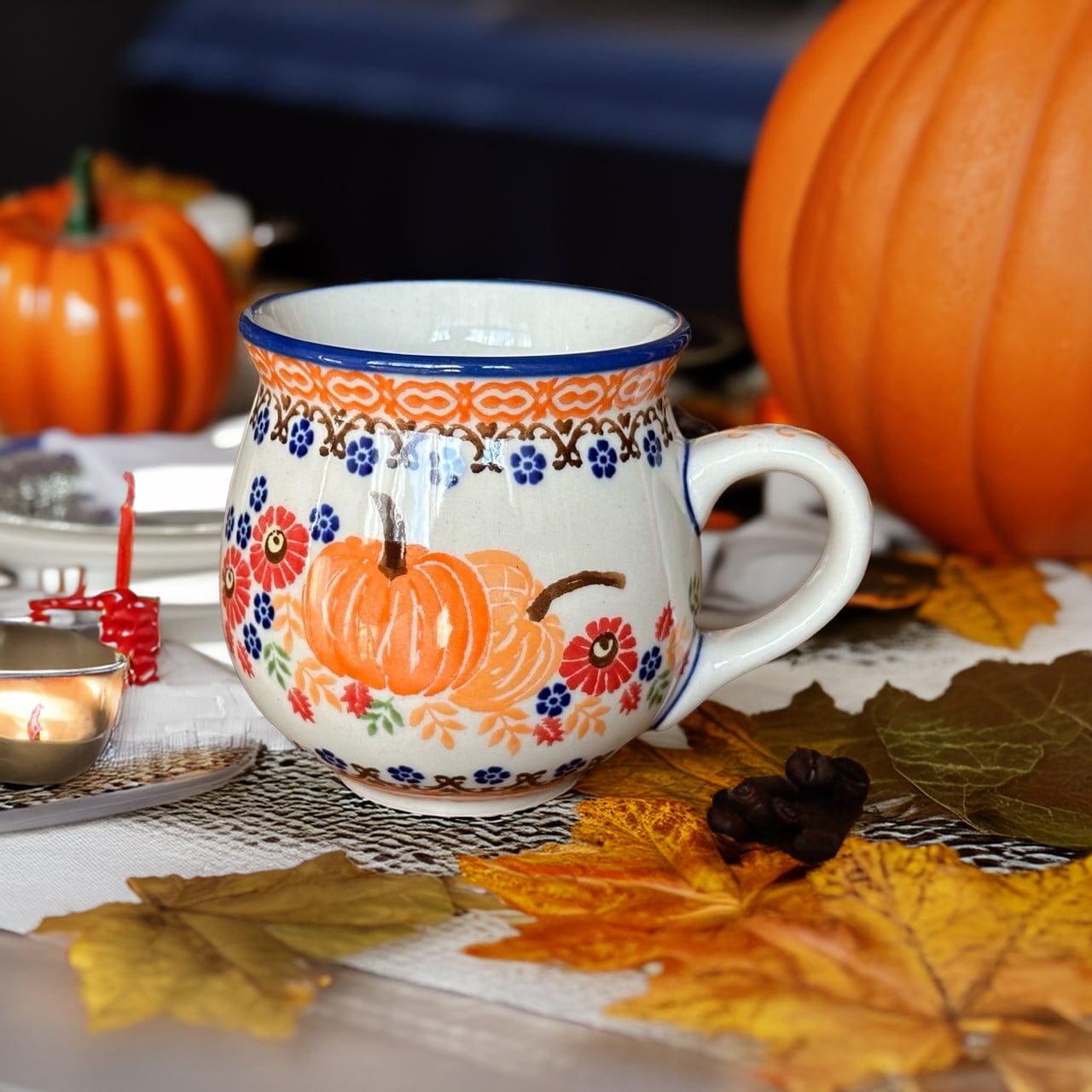 ポーリッシュポタリー 水玉ハロウィン セット✩˚。⋆ ポーリッシュポタリー マグカップ S 200ml 小 ハロウィン K67-PS30