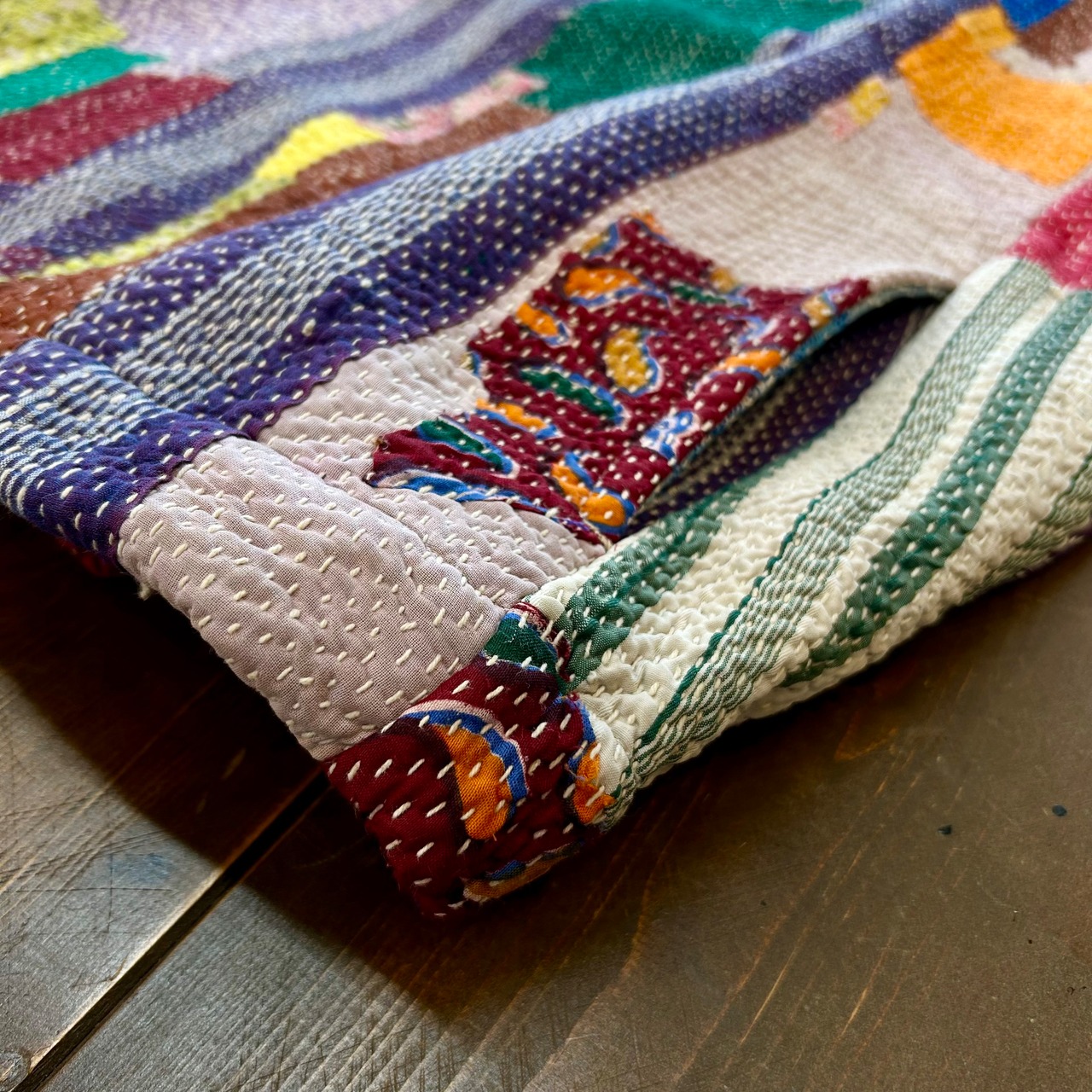 ナスングワム【Nasngwam】Atavism Vest (ralli quilt) Lサイズ - 3