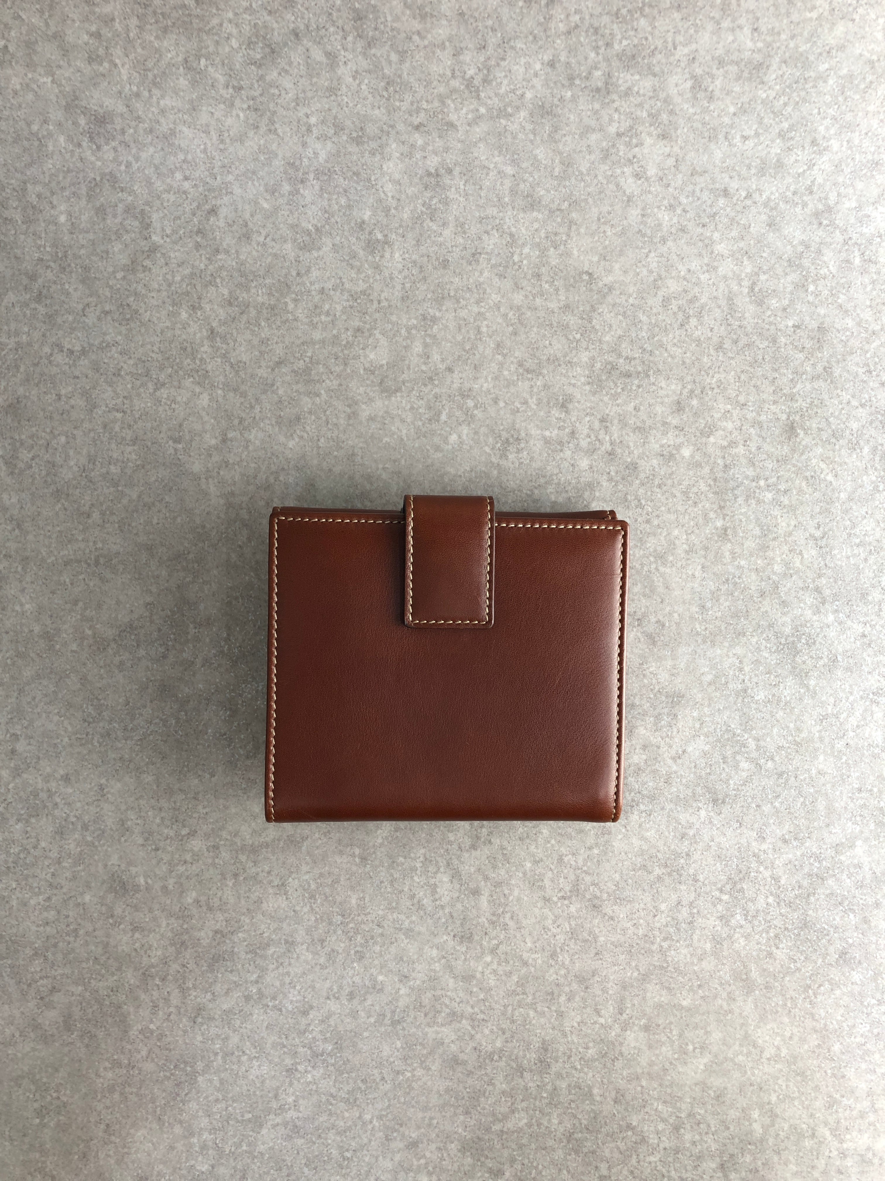 GUCCI グッチ 財布 ブラウン バンブー レザー 2つ折り vintage