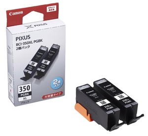 【人気】キヤノン Canon 純正インクカートリッジ BCI-350 ブラック 大容量タイプ 2個パック BCI-350XLPGBK2P