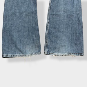 【LEVI'S】527 デニム ジーパン ジーンズ  ブーツカット フレア ベルボトム ダメージ W36 L34リーバイス US古着