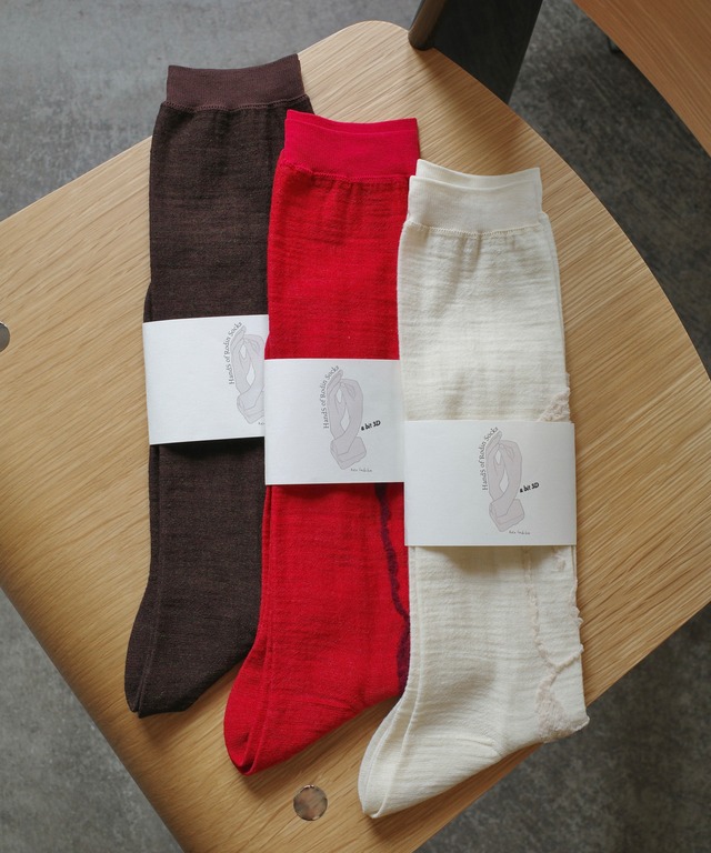 Kota Gushiken / KGAW26-K17 HAND OF RODIN SOCKS ‐ A BIT 3D(WHITE)