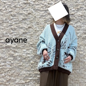 【ayane】ニットジャガードモフモフカーディガン(875834)