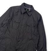 THE SCOTCH HOUSE ザ スコッチハウス 裏チェック ミリタリー風 ジャケット LL/グレー メンズ