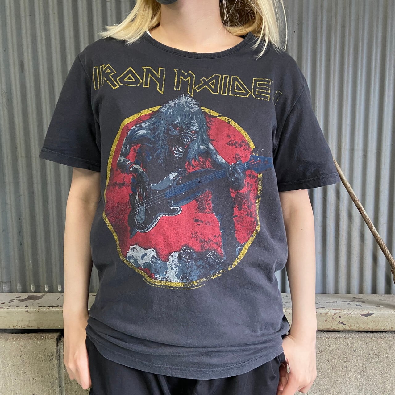 IRON MAIDEN アイアンメイデン バンドTシャツ メンズM 古着 フェード 