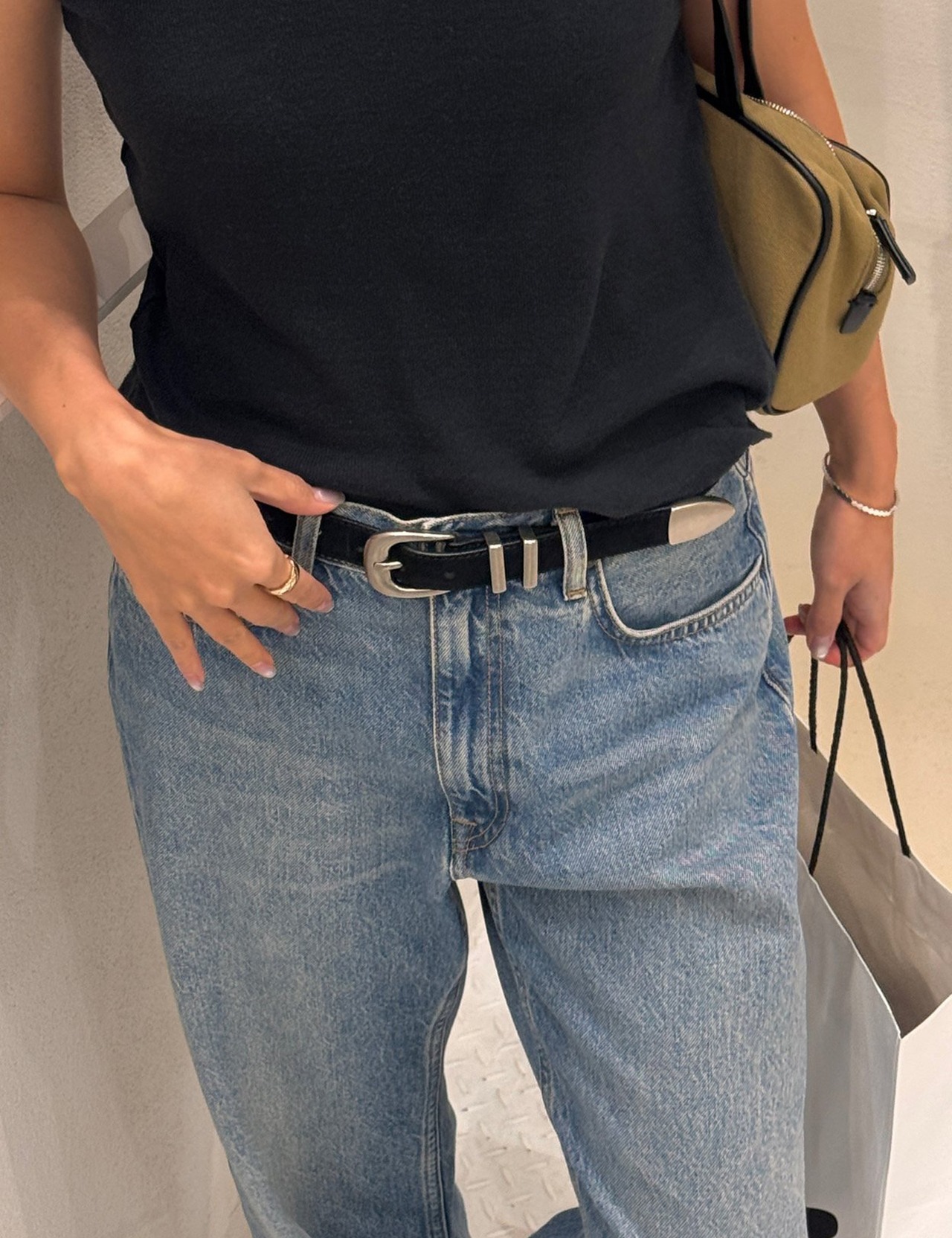 【新作5％OFF・3日間】牛革100％・Real Suede Belt_3colors