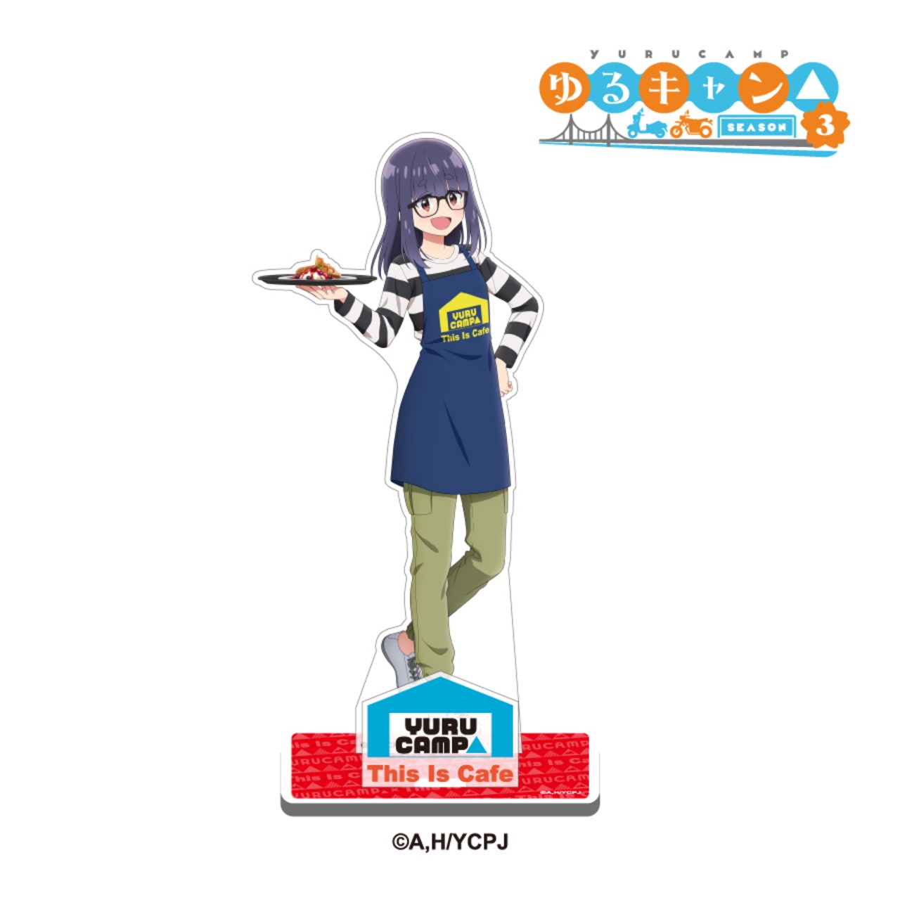 TVアニメ『ゆるキャン△ SEASON３』× This Is Cafe コラボ限定　アクリルスタンド BIGver 【大垣千明】