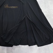 社交ダンス 衣装 Chacott チャコット スカート レッスンウェア ブラック系 無地 シンプル 練習 レッスン スリット 黒 伸縮 ストレッチ 上品 かわいい ダンス衣装 日本製 イベント ステージ パーティー レディース