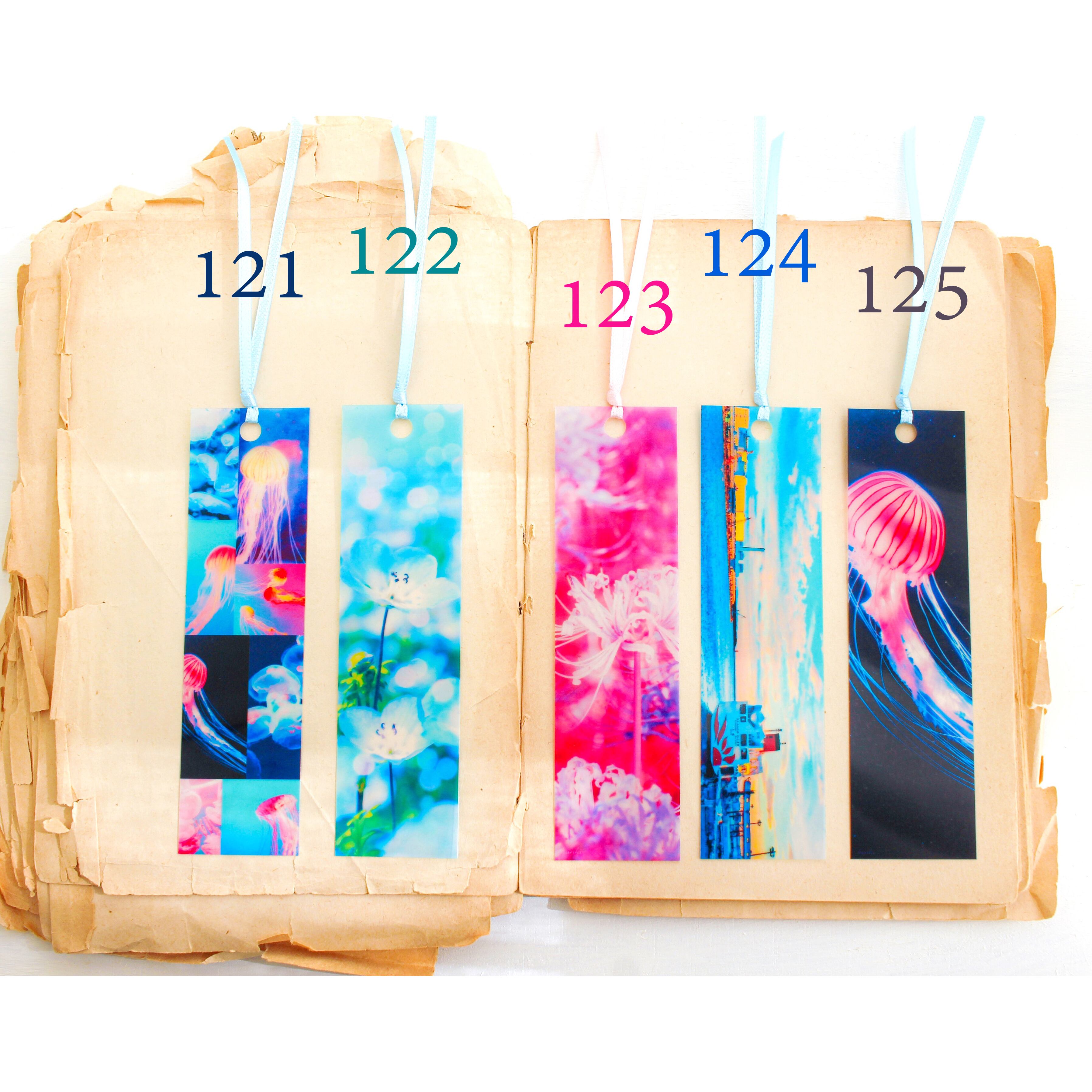 透明しおり 5枚セット【番号を5つお選びください】 *訓子kunko* | 訓子