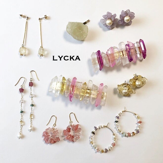 天然石mixピアス(イヤリング) | Lycka