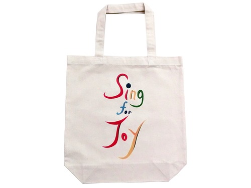 トートバック　SING FOR JOYのロゴ入り