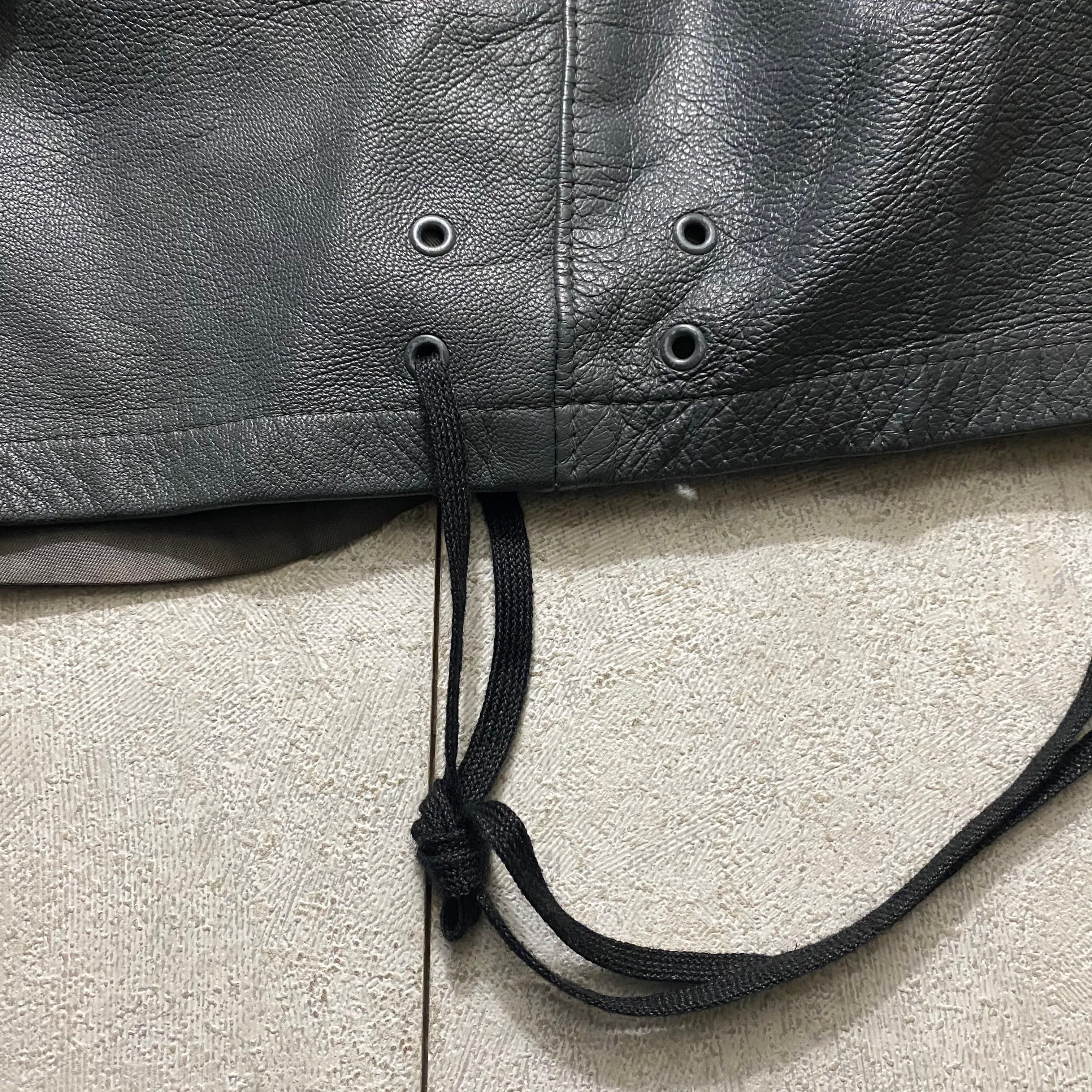 vintage 1980's german military submarine leather jacket | NOIR ONLINE