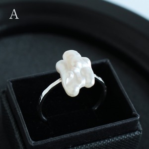 【一点もの】SV925 琵琶湖産 淡水真珠 バロック リング/ Conpeito ring