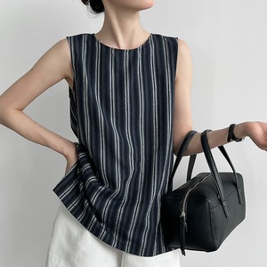 stripe sleeveless top 14571