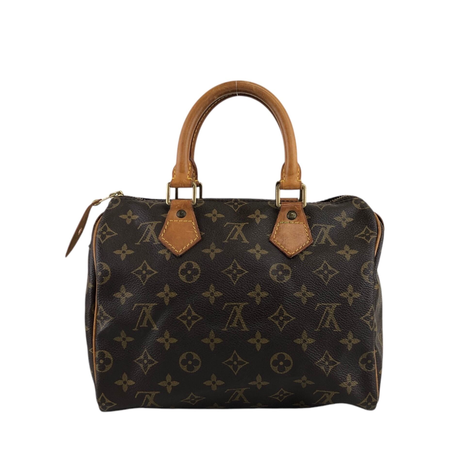 LOUIS VUITTON ルイヴィトン モノグラム ハンドバッグ ブラウン PVC