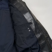 激渋 D’URBAN ダーバン 羊革 本革 ラムレザー ライダース ジャケット サイズ M /メンズ/レナウン/加工入り