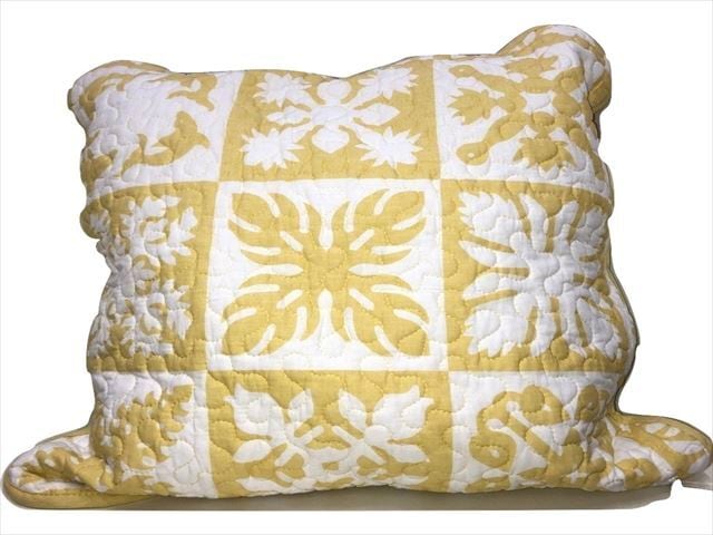 ハワイアンキルト柄 クッションカバー(大) 55*59cm | ハワイアン