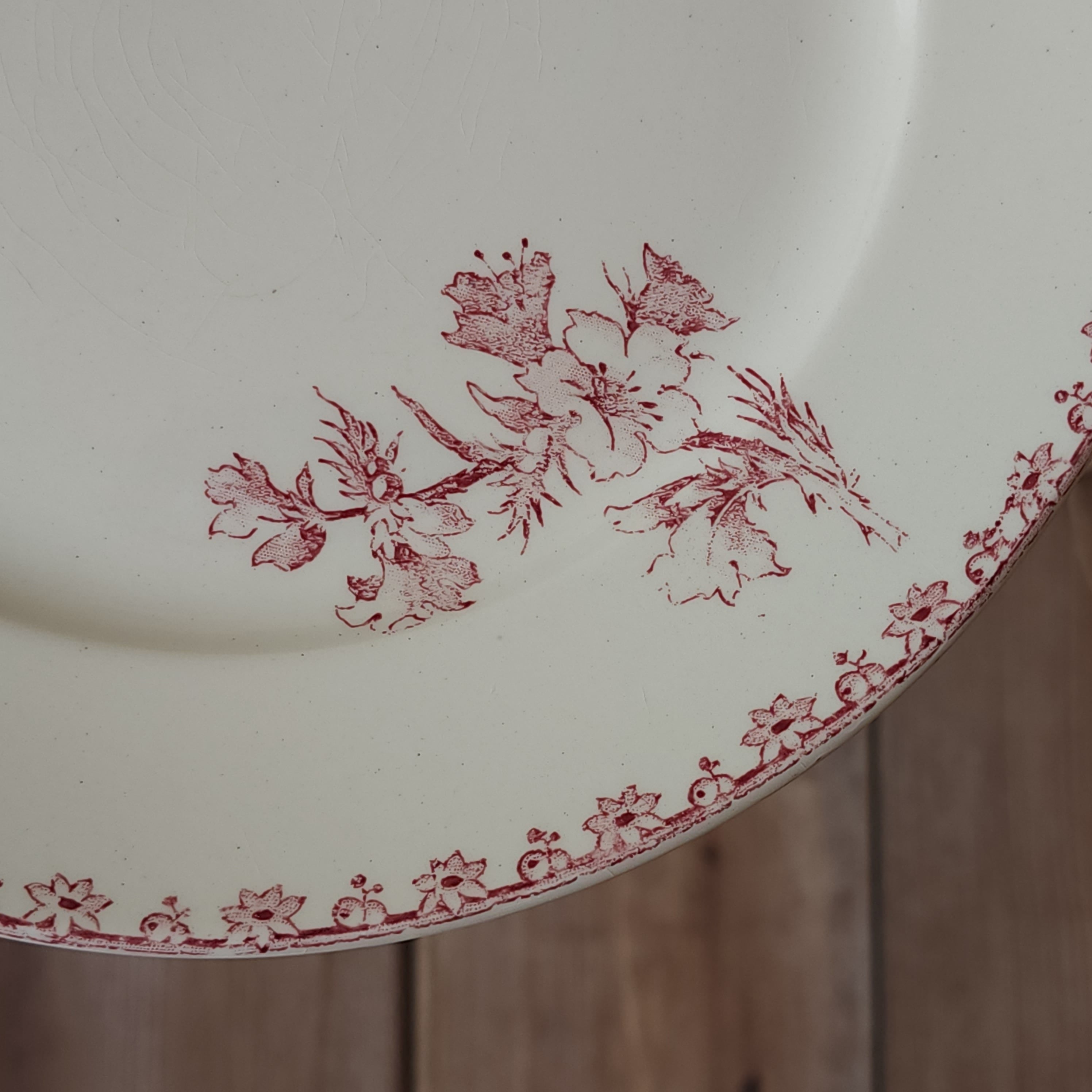 【限定セール】フランス　サルグミンヌ　アグレスト　デザートプレート　平皿　3枚 8763dda3f83b886ac9cb33b4a1f362