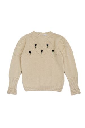 KOKORI/GIRLS JUMPER- LALE JUMPER IVORY