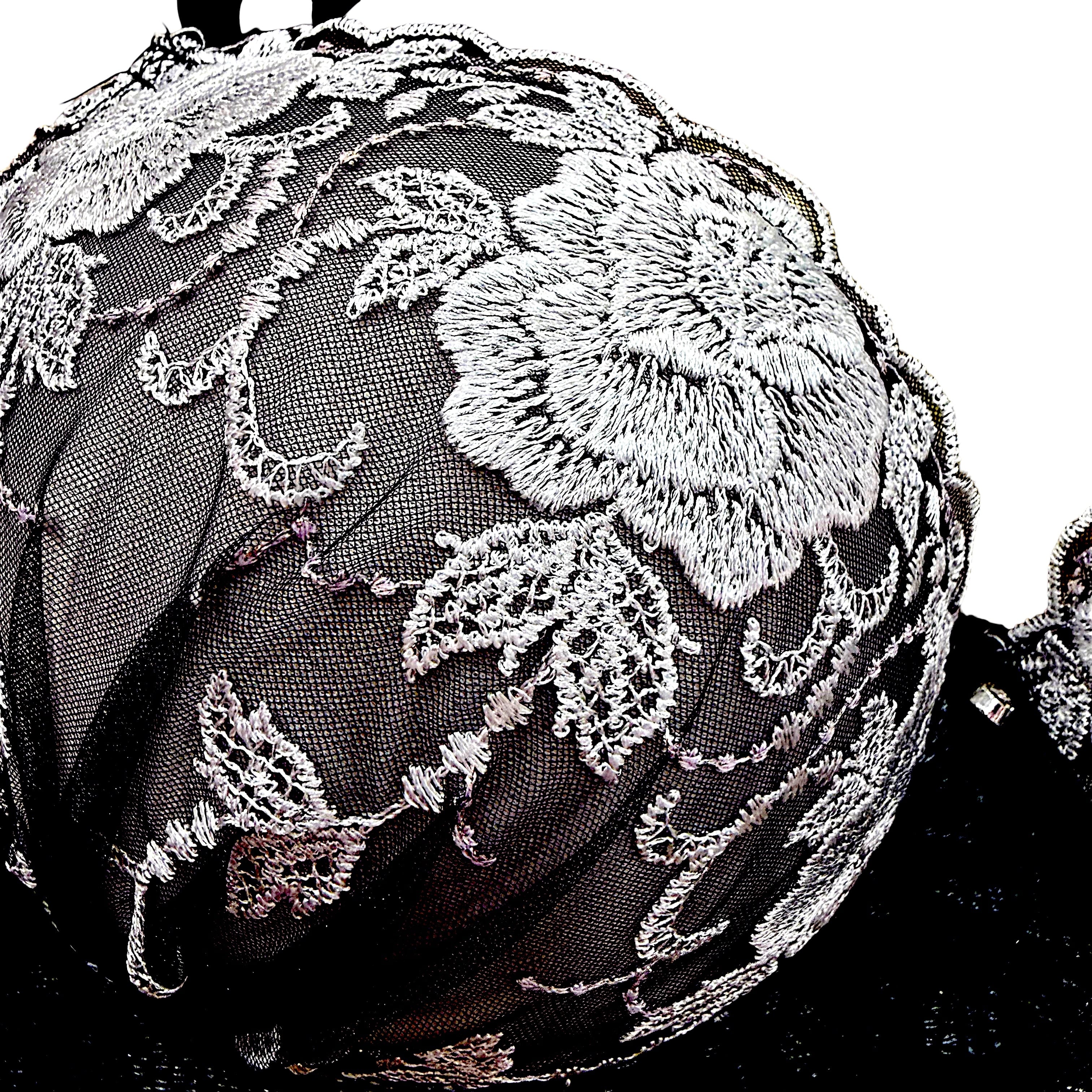 EFcup【958201 ブラック】EF対応 美胸レースブラ