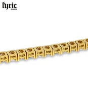 4mm 50cm  luxury tennis necklace gold