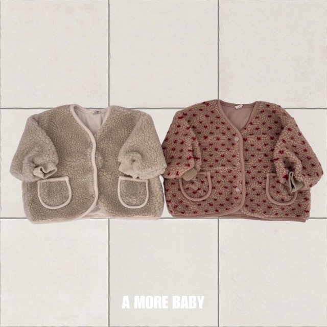 【取寄】a more baby|meatball dumble jacket|ミートボールボアジャケット|1-2|baby|25 winter