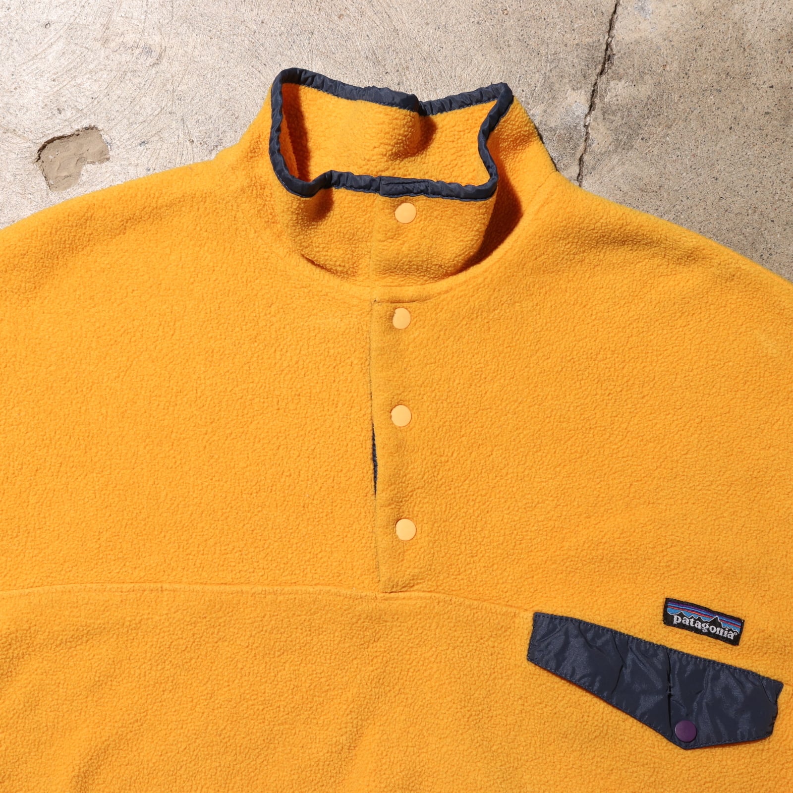 XL 95年 黄色 シンチラスナップT Patagonia パタゴニア フリース  