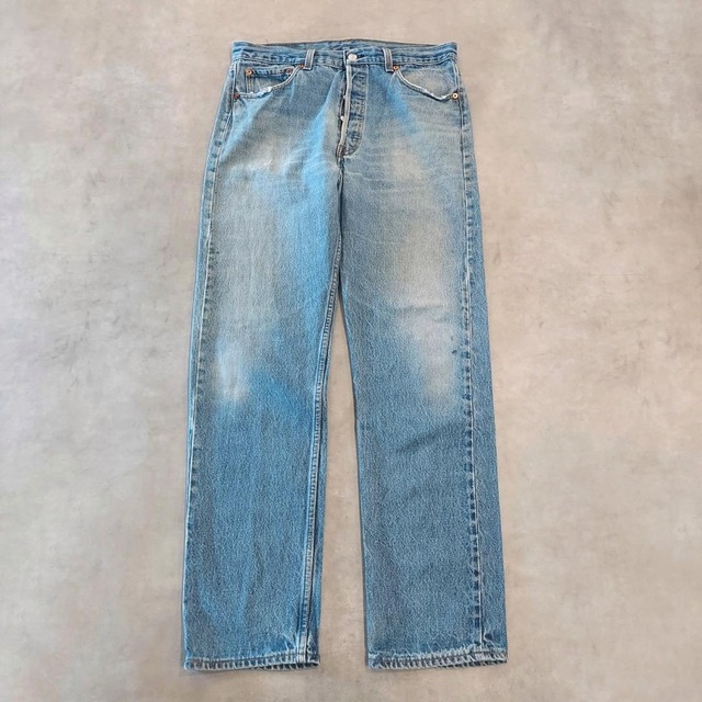リーバイス501 W36 デニム ボトム 青 90s USA製 古着 17433