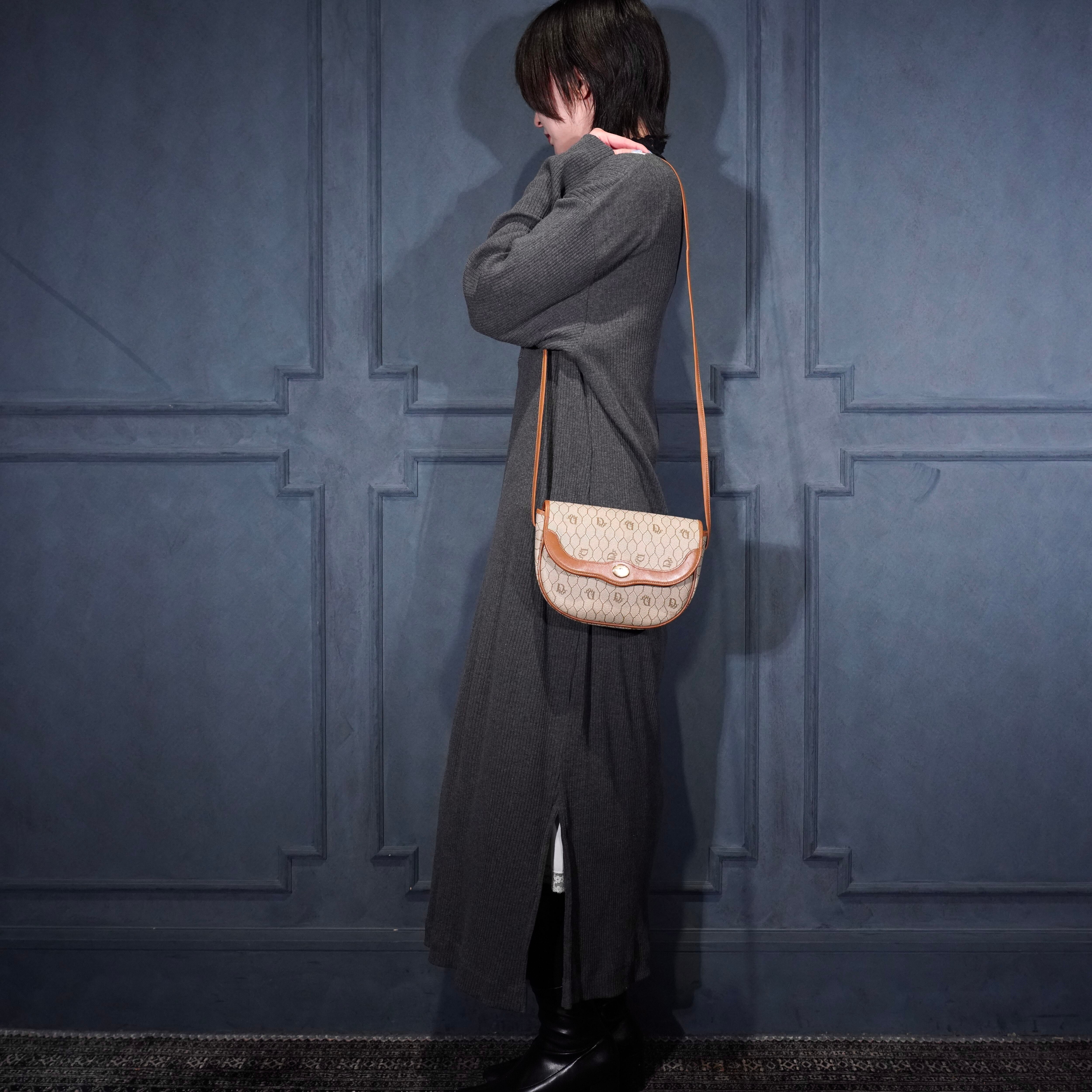 Christian Dior HONEYCOMB PATTERNED SHOULDER BAG/クリスチャン