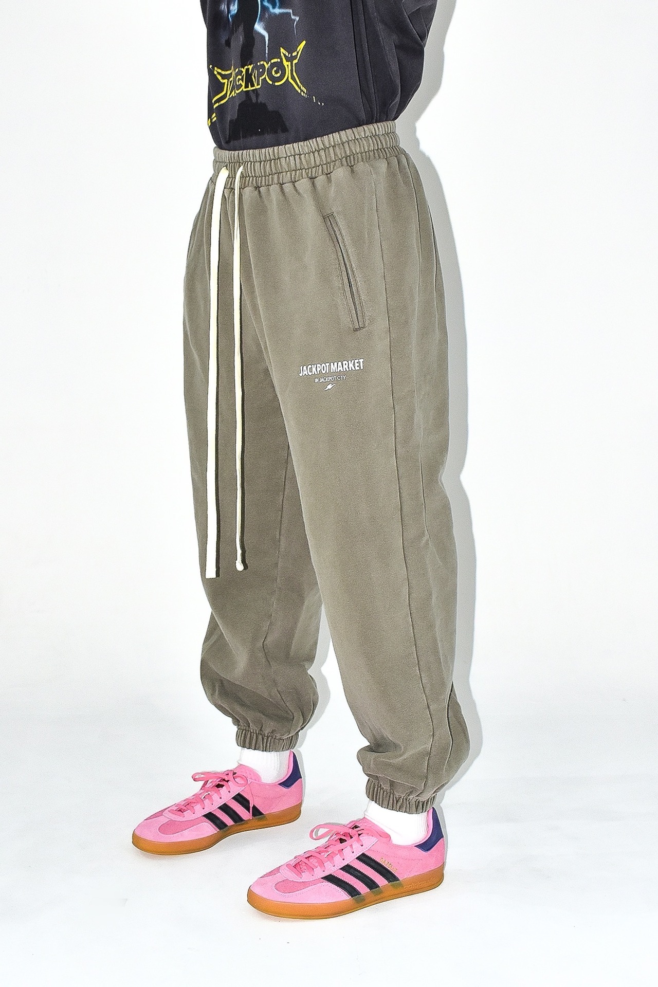 ヴィンテージスウェットロングパンツ　グレー