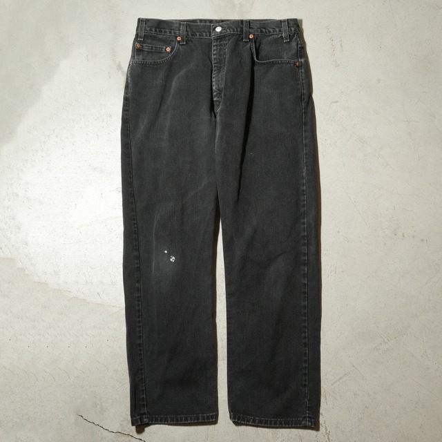 00's Levi's 505 black denim pants made in USA[34.5x29.5]
