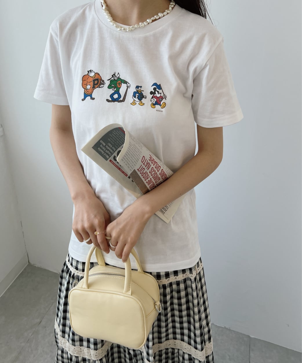 ドナルドダッグ/Comic/Tシャツ/ホワイト/CHDYST2407-01 | charachoi