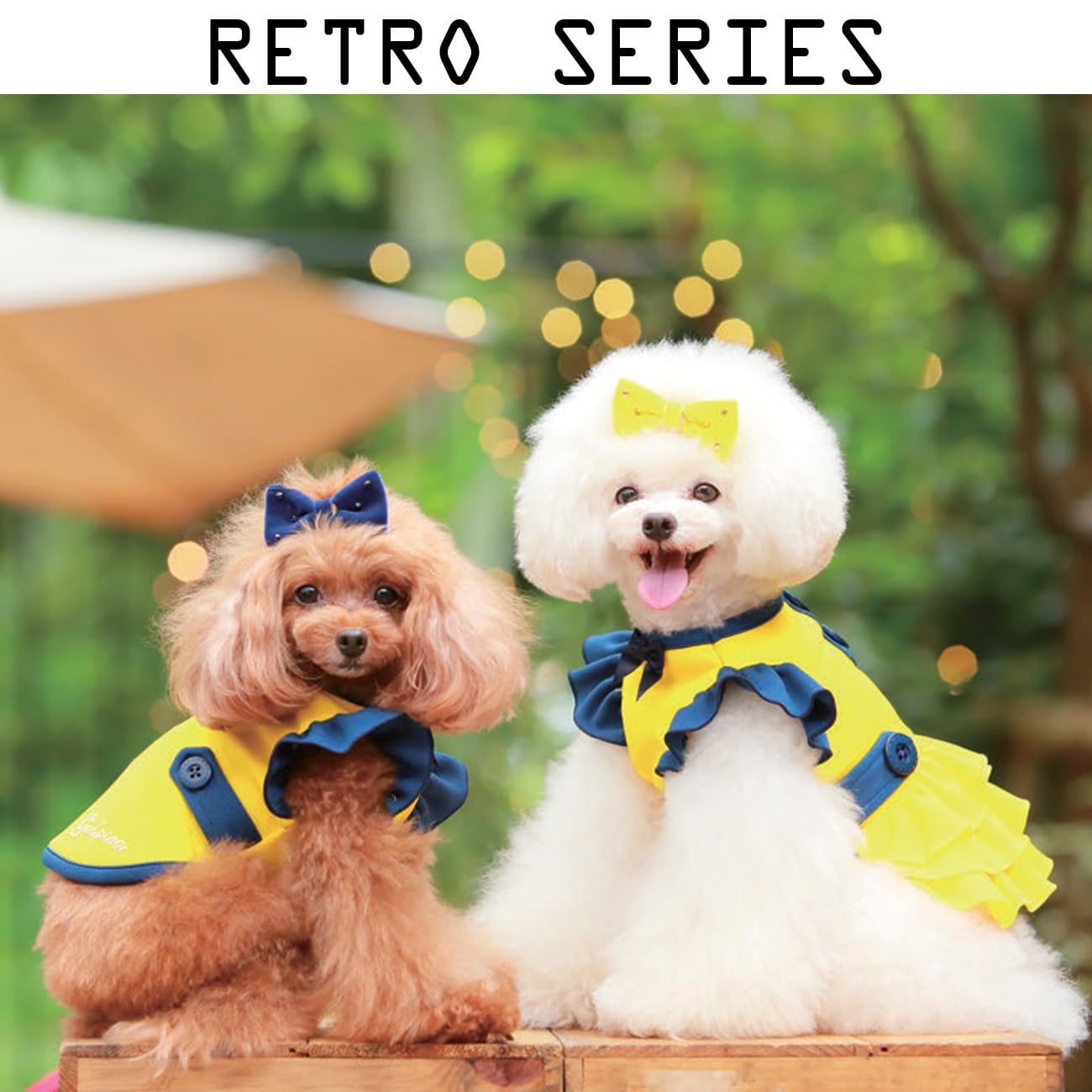 予約 Godpiva Heatレトロワンピース Yellow Navy Blue Red Green Pink 犬の生活 Inu No Seikatsu オンラインブティック