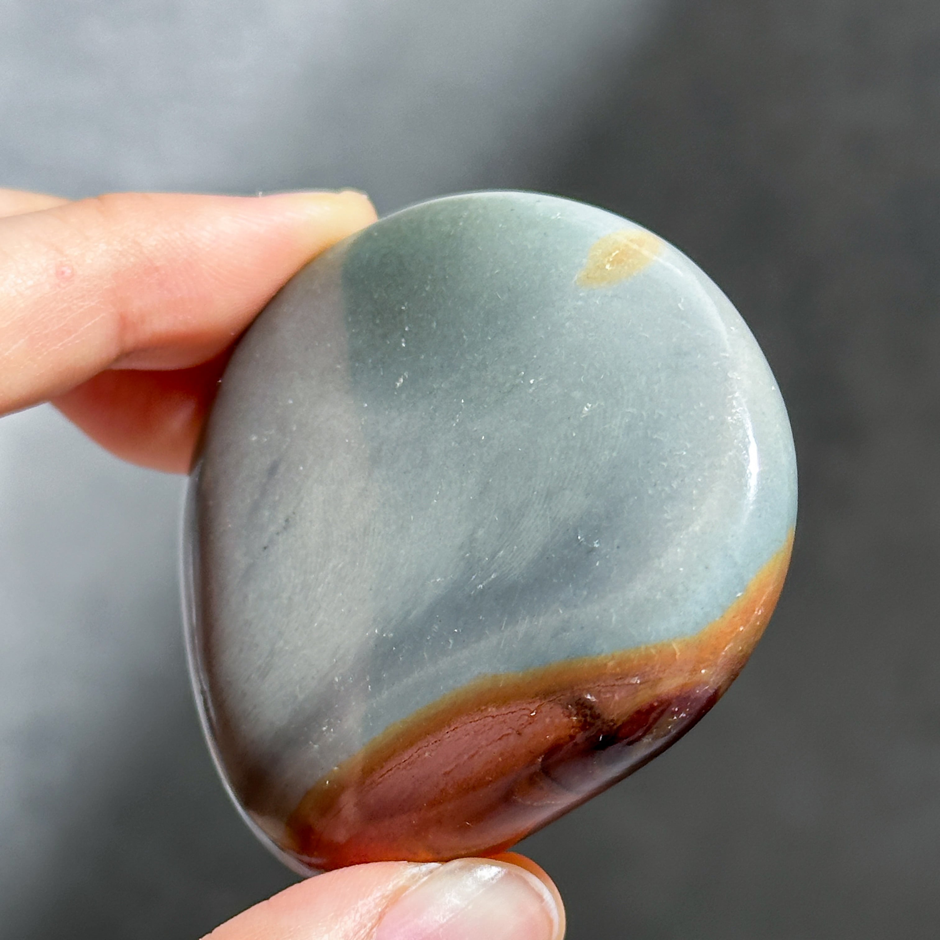 ポリクロームジャスパー パームストーン13◇ Polychrome Jasper palm
