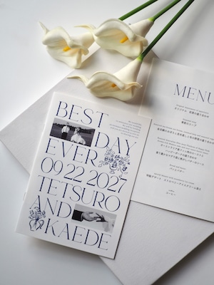 海外雑誌風プロフィールブック｜スタイリッシュ｜B6｜8P